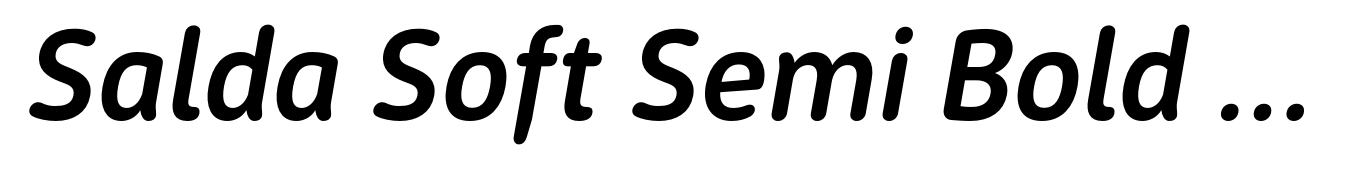Salda Soft Semi Bold Italic